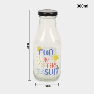 300ml Glass Bottle - (M3763) 300ml Glass Bottle - (M3763)