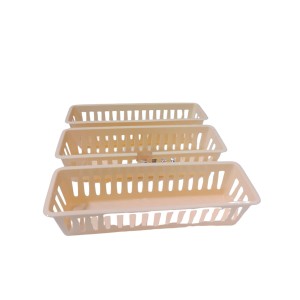 Plastic Basket Organizer – Durable PP Storage Bin with Handles, Stackable & Ventilated – Multi‑Purpose Organizer for Kitchen, Bathroom, Pantry, Office (Light peach) set of 3 Plastic Basket Organizer – Durable PP Storage Bin with Handles, Stackable & Ventilated – Multi‑Purpose Organizer for Kitchen, Bathroom, Pantry, Office (Light peach) set of 3
