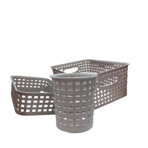Light purple Plastic Storage Basket, Durable Storage Container, Organizer Basket, Home Storage, Plastic Basket for Closet, Bathroom, Kitchen, Office combo (set of 3) (Light purple) Light purple Plastic Storage Basket, Durable Storage Container, Organizer Basket, Home Storage, Plastic Basket for Closet, Bathroom, Kitchen, Office combo (set of 3) (Light purple)