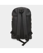 Brink Women's Black Polyurethane Backpack - (M676) Brink Women's Black Polyurethane Backpack - (M676)