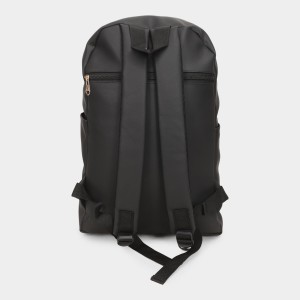 Brink Women's Black Polyurethane Backpack - (M676) Brink Women's Black Polyurethane Backpack - (M676)