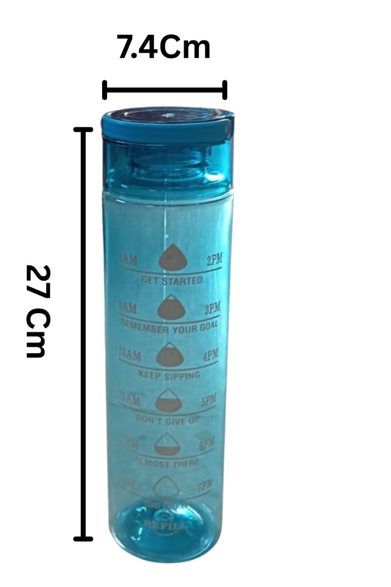 Timer Water Bottle with Time Marker – 32oz Motivational Water Bottle with Straw & Leakproof Lid – BPA-Free Reusable Water Tracker for Fitness, Gym, Office, Travel & Outdoor Sports (1)