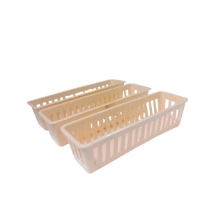 Plastic Basket Organizer – Durable PP Storage Bin with Handles, Stackable & Ventilated – Multi‑Purpose Organizer for Kitchen, Bathroom, Pantry, Office (Light peach) set of 3 Plastic Basket Organizer – Durable PP Storage Bin with Handles, Stackable & Ventilated – Multi‑Purpose Organizer for Kitchen, Bathroom, Pantry, Office (Light peach) set of 3