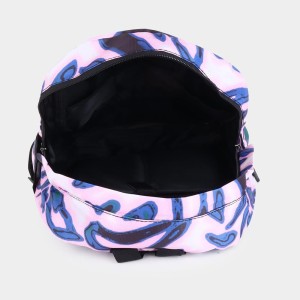 Brink Women's White/Blue Polyurethane Backpack - (M563) Brink Women's White/Blue Polyurethane Backpack - (M563)