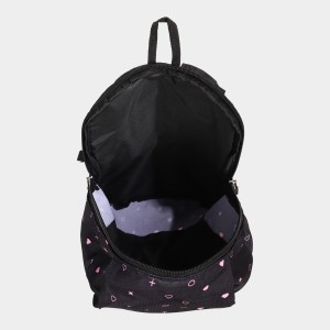 Brink Women's Black Polyurethane Backpack - (M596) Brink Women's Black Polyurethane Backpack - (M596)