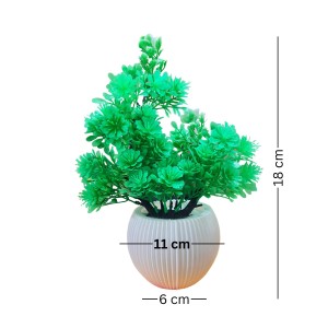 HiTechMart Artificial Green Plant with Vase – Realistic Faux Decorative Flower Arrangement for Home, Office, Table, Desk, Shelf & Indoor Décor – Maintenance-Free, Lifelike Indoor Decoration HiTechMart Artificial Green Plant with Vase – Realistic Faux Decorative Flower Arrangement for Home, Office, Table, Desk, Shelf & Indoor Décor – Maintenance-Free, Lifelike Indoor Decoration
