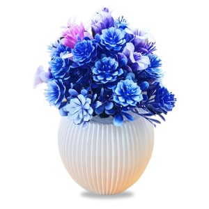 HiTechMart Artificial Flower Arrangement in Vase – Lifelike Blue & Purple Faux Bouquet for Home Décor, Office, Living Room, Table Centerpiece, and Gift – Elegant & Maintenance-Free HiTechMart Artificial Flower Arrangement in Vase – Lifelike Blue & Purple Faux Bouquet for Home Décor, Office, Living Room, Table Centerpiece, and Gift – Elegant & Maintenance-Free