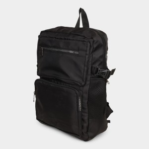 Brink Women's Black Polyurethane Backpack - (M565) Brink Women's Black Polyurethane Backpack - (M565)