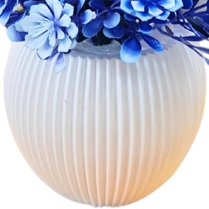 HiTechMart Artificial Flower Arrangement in Vase – Lifelike Blue & Purple Faux Bouquet for Home Décor, Office, Living Room, Table Centerpiece, and Gift – Elegant & Maintenance-Free HiTechMart Artificial Flower Arrangement in Vase – Lifelike Blue & Purple Faux Bouquet for Home Décor, Office, Living Room, Table Centerpiece, and Gift – Elegant & Maintenance-Free
