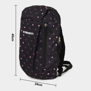 Brink Women's Black Polyurethane Backpack - (M596) Brink Women's Black Polyurethane Backpack - (M596)