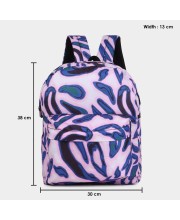 Brink Women's White/Blue Polyurethane Backpack - (M563) Brink Women's White/Blue Polyurethane Backpack - (M563)