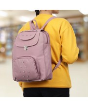 Brink Women's Purple Polyurethane Backpack - (M584) Brink Women's Purple Polyurethane Backpack - (M584)