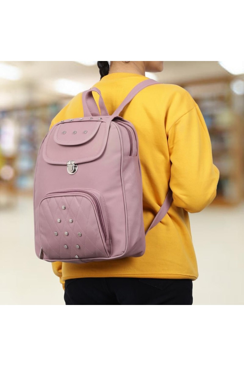 Brink Women's Purple Polyurethane Backpack - (M584)