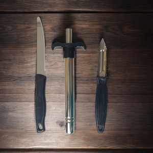 3-in-1 Kitchen Utility Set – S.S Peeler, Gas Lighter, and Veg Knife – Must-Have Tools for Every Kitchen 3-in-1 Kitchen Utility Set – S.S Peeler, Gas Lighter, and Veg Knife – Must-Have Tools for Every Kitchen