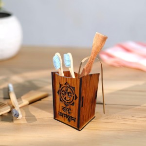 Wooden Pen Holder Stand – Pencil Cup, Makeup Brush Holder, Desk Organizer for Office, Home Decor & Art Supplies Storage Wooden Pen Holder Stand – Pencil Cup, Makeup Brush Holder, Desk Organizer for Office, Home Decor & Art Supplies Storage