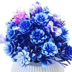 HiTechMart Artificial Flower Arrangement in Vase – Lifelike Blue & Purple Faux Bouquet for Home Décor, Office, Living Room, Table Centerpiece, and Gift – Elegant & Maintenance-Free HiTechMart Artificial Flower Arrangement in Vase – Lifelike Blue & Purple Faux Bouquet for Home Décor, Office, Living Room, Table Centerpiece, and Gift – Elegant & Maintenance-Free