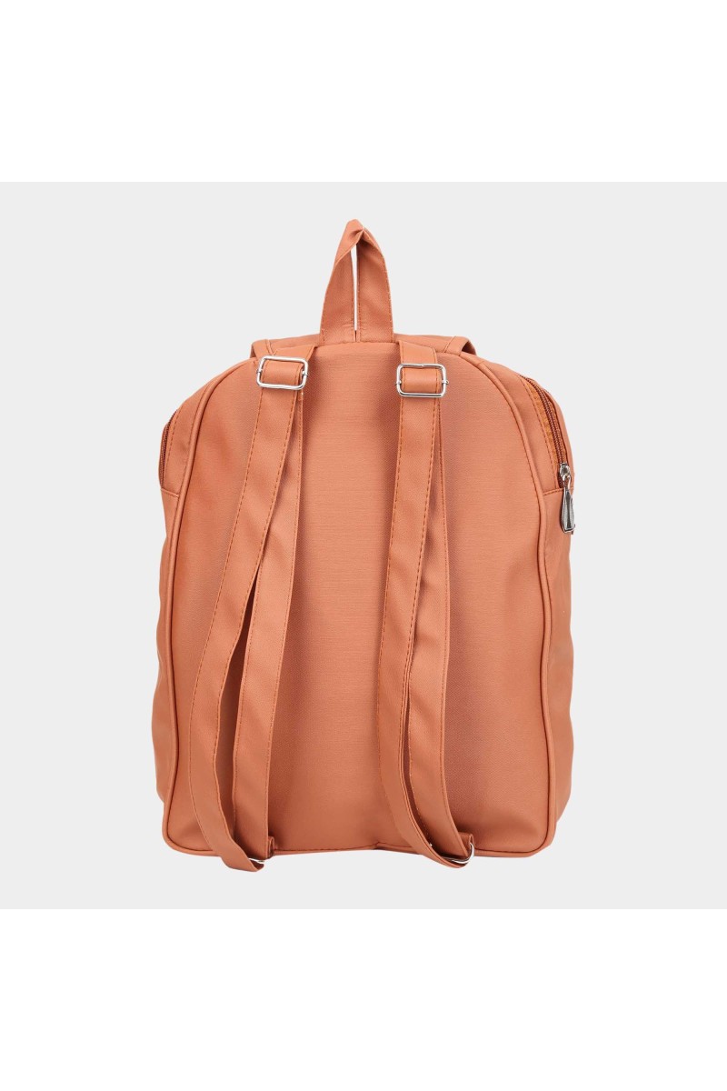 Brink Women's Tan Polyurethane Backpack - (M644)