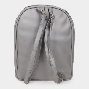 Brink Women's Grey Polyurethane Backpack - (M595) Brink Women's Grey Polyurethane Backpack - (M595)