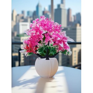 HiTechMart Artificial Pink & Green Decorative Plant with Vase – Lifelike Faux Floral Arrangement for Home, Office, Desk, Table, and Indoor Decor – Maintenance-Free Elegant Artificial Flower Pot HiTechMart Artificial Pink & Green Decorative Plant with Vase – Lifelike Faux Floral Arrangement for Home, Office, Desk, Table, and Indoor Decor – Maintenance-Free Elegant Artificial Flower Pot