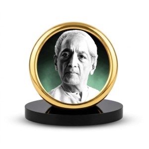 Car Desk/Table Top Jiddu Krishnamurthy Metal Golden Photo Stand 2x2 Inches, Compact & Stylish Spiritual Display for Car, Home & Office (Pack of 1) (F18548) Car Desk/Table Top Jiddu Krishnamurthy Metal Golden Photo Stand 2x2 Inches, Compact & Stylish Spiritual Display for Car, Home & Office (Pack of 1) (F18548)