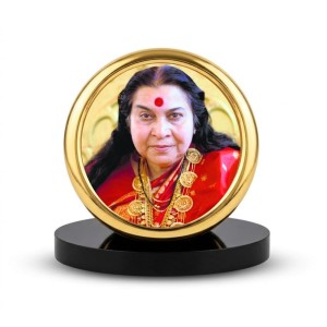 Car Desk/Table Top Shri Mataji Nirmala Devi Metal Golden Photo Stand 2x2 Inches, Compact & Stylish Spiritual Display for Car, Home & Office (Pack of 1) (F18540) Car Desk/Table Top Shri Mataji Nirmala Devi Metal Golden Photo Stand 2x2 Inches, Compact & Stylish Spiritual Display for Car, Home & Office (Pack of 1) (F18540)