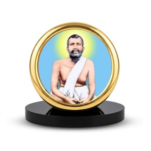 Car Desk/Table Top Ramakrishna Paramahamsa Metal Golden Photo Stand 2x2 Inches, Compact & Stylish Spiritual Display for Car, Home & Office (Pack of 1) (F18442) Car Desk/Table Top Ramakrishna Paramahamsa Metal Golden Photo Stand 2x2 Inches, Compact & Stylish Spiritual Display for Car, Home & Office (Pack of 1) (F18442)