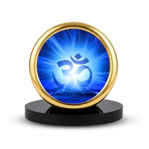 Car Desk/Table Top Om Symbol Metal Golden Photo Stand 2x2 Inches, Compact & Stylish Spiritual Display for Car, Home & Office (Pack of 1) (F18668) Car Desk/Table Top Om Symbol Metal Golden Photo Stand 2x2 Inches, Compact & Stylish Spiritual Display for Car, Home & Office (Pack of 1) (F18668)