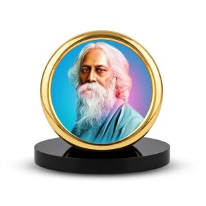 Car Desk/Table Top Rabindranath Metal Golden Photo Stand 2x2 Inches, Compact & Stylish Spiritual Display for Car, Home & Office (Pack of 1) (F18527) Car Desk/Table Top Rabindranath Metal Golden Photo Stand 2x2 Inches, Compact & Stylish Spiritual Display for Car, Home & Office (Pack of 1) (F18527)