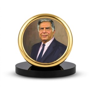 Car Desk/Table Top Rathan Tata Metal Golden Photo Stand 2x2 Inches, Compact & Stylish Spiritual Display for Car, Home & Office (Pack of 1) (F18483) Car Desk/Table Top Rathan Tata Metal Golden Photo Stand 2x2 Inches, Compact & Stylish Spiritual Display for Car, Home & Office (Pack of 1) (F18483)