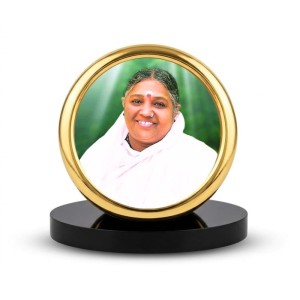 Car Desk/Table Top MATA Amritanandamayi Metal Golden Photo Stand 2x2 Inches, Compact & Stylish Spiritual Display for Car, Home & Office (Pack of 1) (F18541) Car Desk/Table Top MATA Amritanandamayi Metal Golden Photo Stand 2x2 Inches, Compact & Stylish Spiritual Display for Car, Home & Office (Pack of 1) (F18541)
