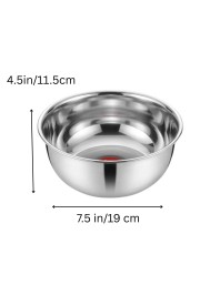 Stainless Steel Multipurpose Bowl for Kitchen & Dining | Deep Mixing Bowl for Serving, Washing & Food Preparation | Rust Resistant Mirror Finish Utility Bowl for Home Use