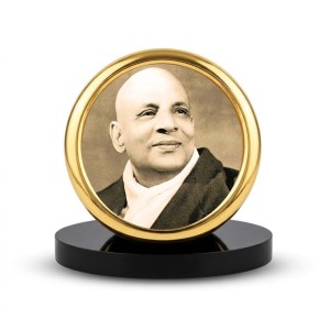 Car Desk/Table Top Swami Sivananda Metal Golden Photo Stand 2x2 Inches, Compact & Stylish Spiritual Display for Car, Home & Office (Pack of 1) (F18551) Car Desk/Table Top Swami Sivananda Metal Golden Photo Stand 2x2 Inches, Compact & Stylish Spiritual Display for Car, Home & Office (Pack of 1) (F18551)
