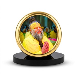 Car Desk/Table Top Premanand Ji Metal Golden Photo Stand 2x2 Inches, Compact & Stylish Spiritual Display for Car, Home & Office (Pack of 1) (F18680) Car Desk/Table Top Premanand Ji Metal Golden Photo Stand 2x2 Inches, Compact & Stylish Spiritual Display for Car, Home & Office (Pack of 1) (F18680)