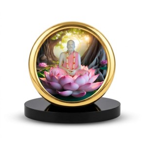 Car Desk/Table Top Ramakrishna Paramahamsa Metal Golden Photo Stand 2x2 Inches, Compact & Stylish Spiritual Display for Car, Home & Office (Pack of 1) (F18683) Car Desk/Table Top Ramakrishna Paramahamsa Metal Golden Photo Stand 2x2 Inches, Compact & Stylish Spiritual Display for Car, Home & Office (Pack of 1) (F18683)