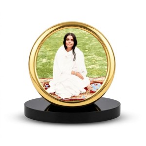 Car Desk/Table Top Anadamayi Ma Metal Golden Photo Stand 2x2 Inches, Compact & Stylish Spiritual Display for Car, Home & Office (Pack of 1) (F18576) Car Desk/Table Top Anadamayi Ma Metal Golden Photo Stand 2x2 Inches, Compact & Stylish Spiritual Display for Car, Home & Office (Pack of 1) (F18576)