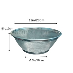 Stainless Steel Colander Strainer Bowl for Kitchen | Fine Mesh Multipurpose Washing for Rice, Pasta, Fruits & Vegetables | Rust Resistant Food Strainer Bowl Stainless Steel Colander Strainer Bowl for Kitchen | Fine Mesh Multipurpose Washing for Rice, Pasta, Fruits & Vegetables | Rust Resistant Food Strainer Bowl