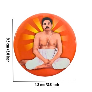Devotional Saint Guru Round Fridge Magnet Set (2 Pieces) | Religious Refrigerator Magnets for Home, Office & Temple Decor Devotional Saint Guru Round Fridge Magnet Set (2 Pieces) | Religious Refrigerator Magnets for Home, Office & Temple Decor