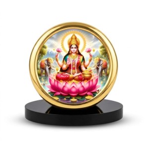 Car Desk/Table Top Goddess Lakshmi Metal Golden Photo Stand 2x2 Inches, Compact & Stylish Spiritual Display for Car, Home & Office (Pack of 1) (F18818) Car Desk/Table Top Goddess Lakshmi Metal Golden Photo Stand 2x2 Inches, Compact & Stylish Spiritual Display for Car, Home & Office (Pack of 1) (F18818)
