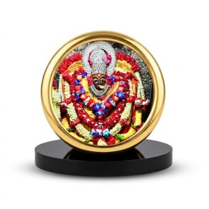 Car Desk/Table Top Maa Kali Metal Golden Photo Stand 2x2 Inches, Compact & Stylish Spiritual Display for Car, Home & Office (Pack of 1) (F18762) Car Desk/Table Top Maa Kali Metal Golden Photo Stand 2x2 Inches, Compact & Stylish Spiritual Display for Car, Home & Office (Pack of 1) (F18762)