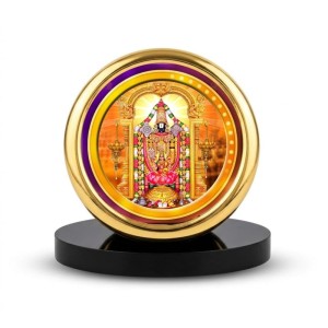 Car Desk/Table Top Lord Venkateshwara Metal Golden Photo Stand 2x2 Inches, Compact & Stylish Spiritual Display for Car, Home & Office (Pack of 1) (F18437) Car Desk/Table Top Lord Venkateshwara Metal Golden Photo Stand 2x2 Inches, Compact & Stylish Spiritual Display for Car, Home & Office (Pack of 1) (F18437)