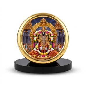Car Desk/Table Top Lord Venkateswara Metal Golden Photo Stand 2x2 Inches, Compact & Stylish Spiritual Display for Car, Home & Office (Pack of 1) (F18455) Car Desk/Table Top Lord Venkateswara Metal Golden Photo Stand 2x2 Inches, Compact & Stylish Spiritual Display for Car, Home & Office (Pack of 1) (F18455)