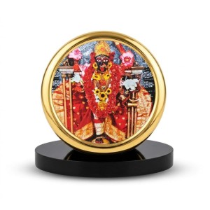 Car Desk/Table Top Kali Maa Metal Golden Photo Stand 2x2 Inches, Compact & Stylish Spiritual Display for Car, Home & Office (Pack of 1) (F18498) Car Desk/Table Top Kali Maa Metal Golden Photo Stand 2x2 Inches, Compact & Stylish Spiritual Display for Car, Home & Office (Pack of 1) (F18498)