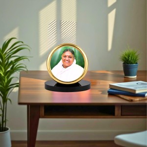 Car Desk/Table Top MATA Amritanandamayi Metal Golden Photo Stand 2x2 Inches, Compact & Stylish Spiritual Display for Car, Home & Office (Pack of 1) (F18541) Car Desk/Table Top MATA Amritanandamayi Metal Golden Photo Stand 2x2 Inches, Compact & Stylish Spiritual Display for Car, Home & Office (Pack of 1) (F18541)