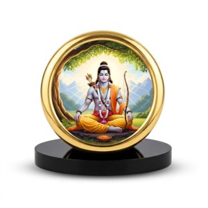 Car Desk/Table Top Lord Rama Metal Golden Photo Stand 2x2 Inches, Compact & Stylish Spiritual Display for Car, Home & Office (Pack of 1) (F18928) Car Desk/Table Top Lord Rama Metal Golden Photo Stand 2x2 Inches, Compact & Stylish Spiritual Display for Car, Home & Office (Pack of 1) (F18928)