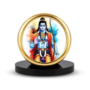 Car Desk/Table Top Lord Rama Metal Golden Photo Stand 2x2 Inches, Compact & Stylish Spiritual Display for Car, Home & Office (Pack of 1) (F18902) Car Desk/Table Top Lord Rama Metal Golden Photo Stand 2x2 Inches, Compact & Stylish Spiritual Display for Car, Home & Office (Pack of 1) (F18902)