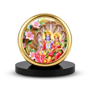 Car Desk/Table Top Lord Vishnu and Lakshmi Metal Golden Photo Stand 2x2 Inches, Compact & Stylish Spiritual Display for Car, Home & Office (Pack of 1) (F18930) Car Desk/Table Top Lord Vishnu and Lakshmi Metal Golden Photo Stand 2x2 Inches, Compact & Stylish Spiritual Display for Car, Home & Office (Pack of 1) (F18930)
