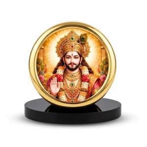 Car Desk/Table Top Lord Khatu Shyam Ji Metal Golden Photo Stand 2x2 Inches, Compact & Stylish Spiritual Display for Car, Home & Office (Pack of 1) (F18735) Car Desk/Table Top Lord Khatu Shyam Ji Metal Golden Photo Stand 2x2 Inches, Compact & Stylish Spiritual Display for Car, Home & Office (Pack of 1) (F18735)