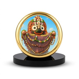 Car Desk/Table Top Lord Jagannath Metal Golden Photo Stand 2x2 Inches, Compact & Stylish Spiritual Display for Car, Home & Office (Pack of 1) (F18754) Car Desk/Table Top Lord Jagannath Metal Golden Photo Stand 2x2 Inches, Compact & Stylish Spiritual Display for Car, Home & Office (Pack of 1) (F18754)