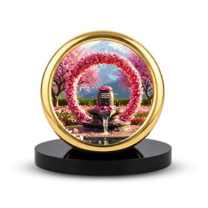 Car Desk/Table Top Lingam Metal Golden Photo Stand 2x2 Inches, Compact & Stylish Spiritual Display for Car, Home & Office (Pack of 1) (F18782) Car Desk/Table Top Lingam Metal Golden Photo Stand 2x2 Inches, Compact & Stylish Spiritual Display for Car, Home & Office (Pack of 1) (F18782)