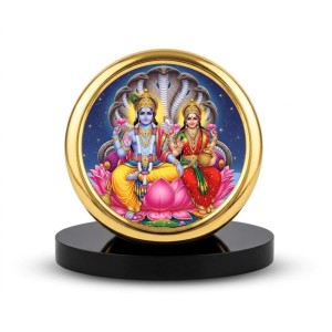 Car Desk/Table Top Lord Vishnu Laksmi Metal Golden Photo Stand 2x2 Inches, Compact & Stylish Spiritual Display for Car, Home & Office (Pack of 1) (F20718) Car Desk/Table Top Lord Vishnu Laksmi Metal Golden Photo Stand 2x2 Inches, Compact & Stylish Spiritual Display for Car, Home & Office (Pack of 1) (F20718)